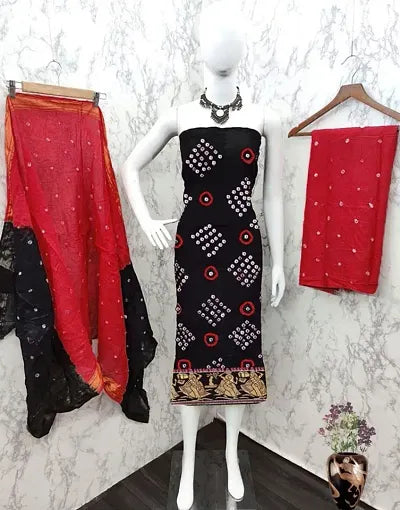 Fancy Cotton Bandhani Printed Salwar Suit Dress Material