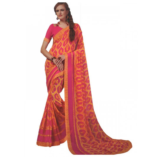 Attractive Georgette Digital Printed Saree