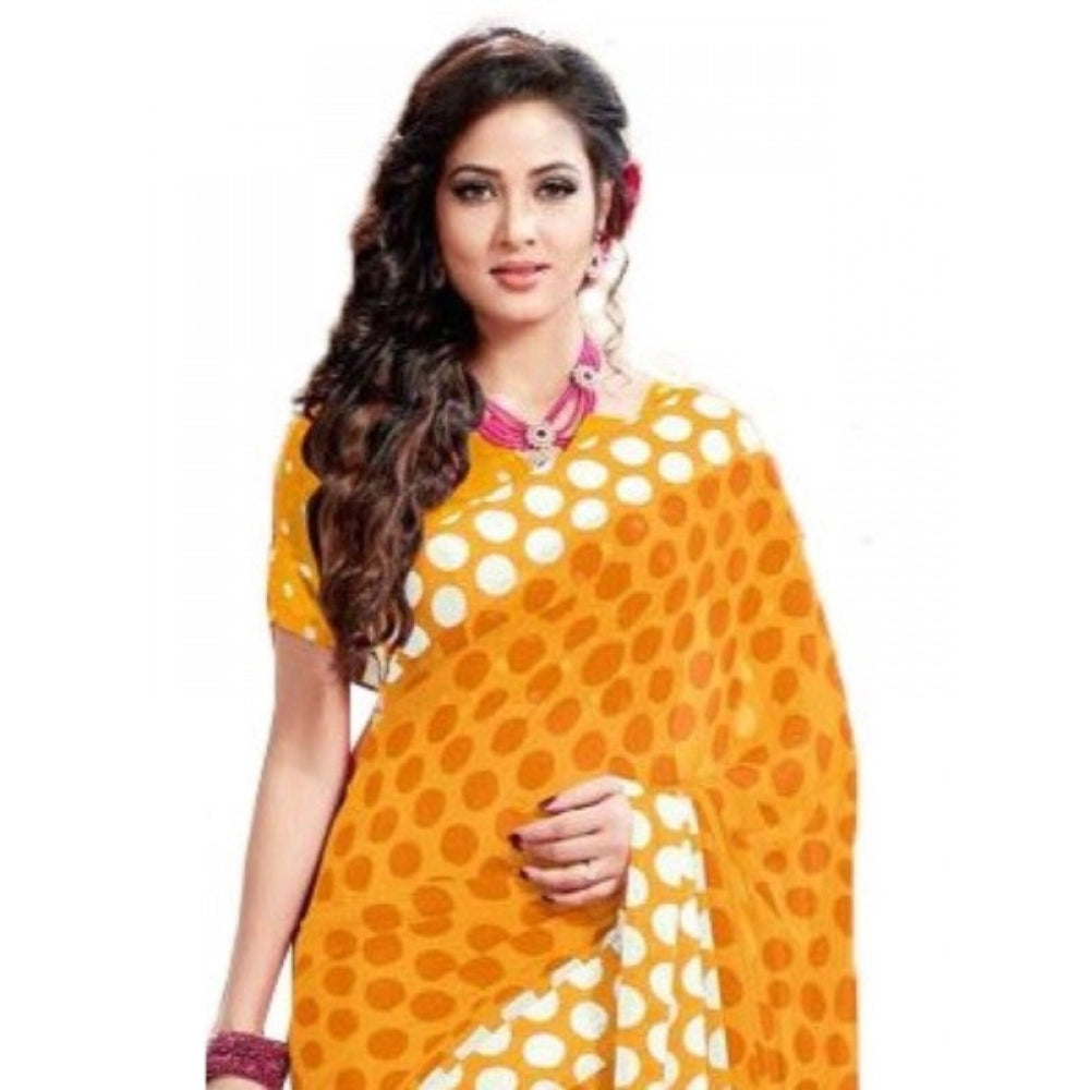 Designer Geogrette Digital Printed Saree with Blouse piece