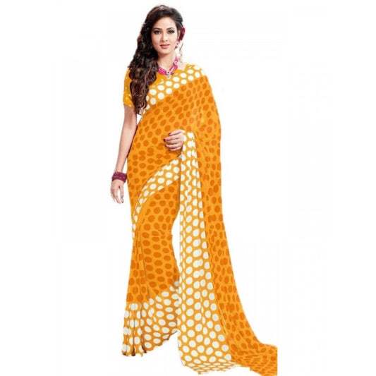 Designer Geogrette Digital Printed Saree with Blouse piece