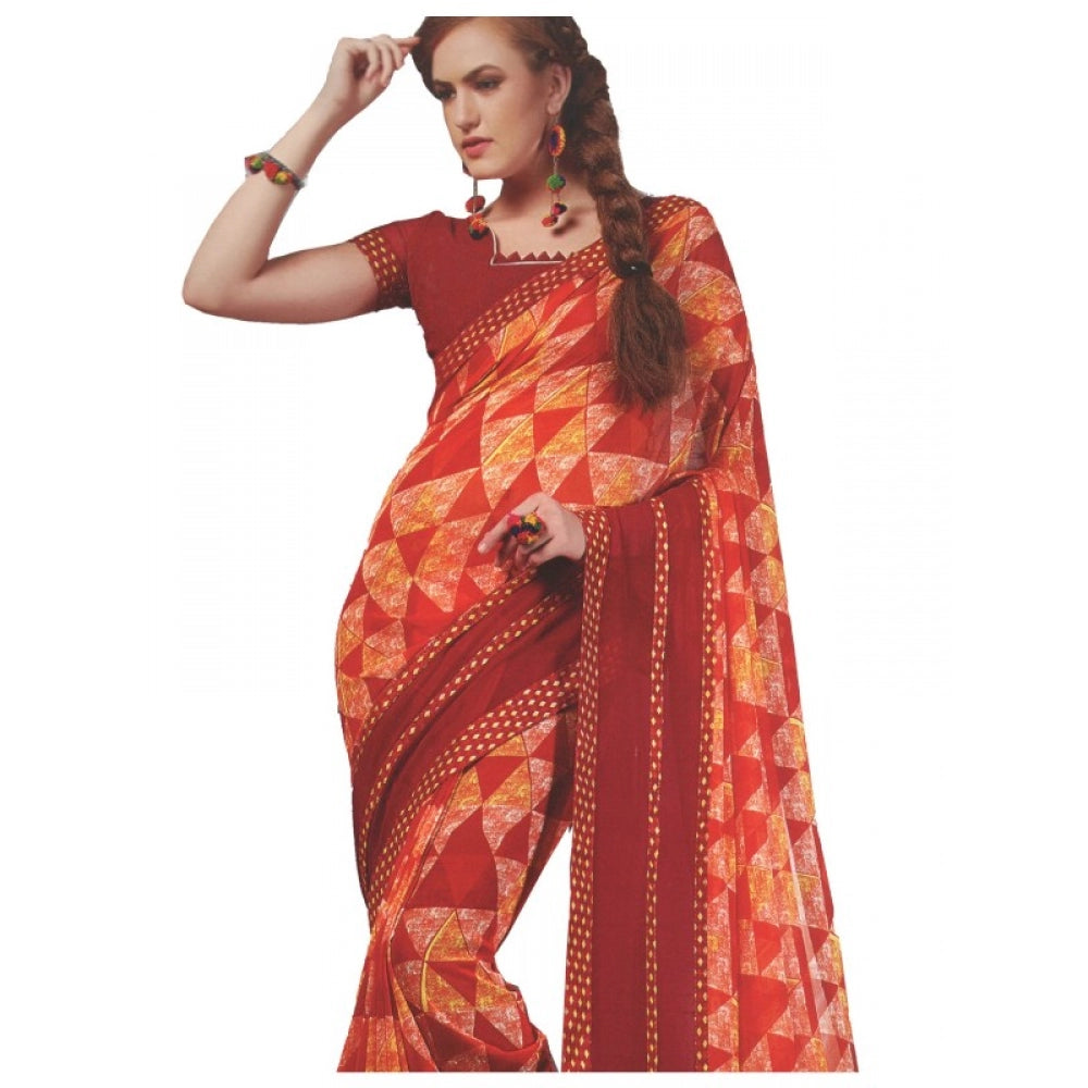 Attractive Georgette Digital Printed Saree