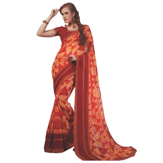 Attractive Georgette Digital Printed Saree