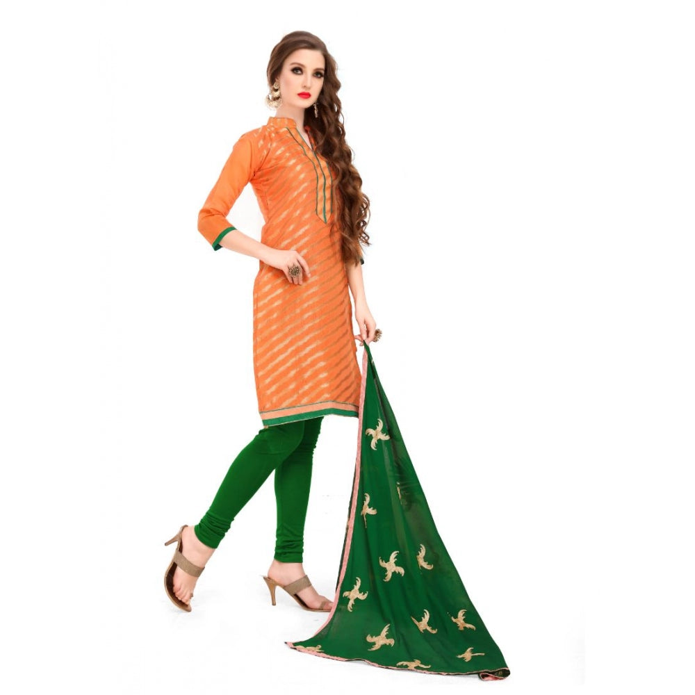 Wonderful Banarasi Jacquard Unstitched Salwar Suit Dress Material With Dupatta