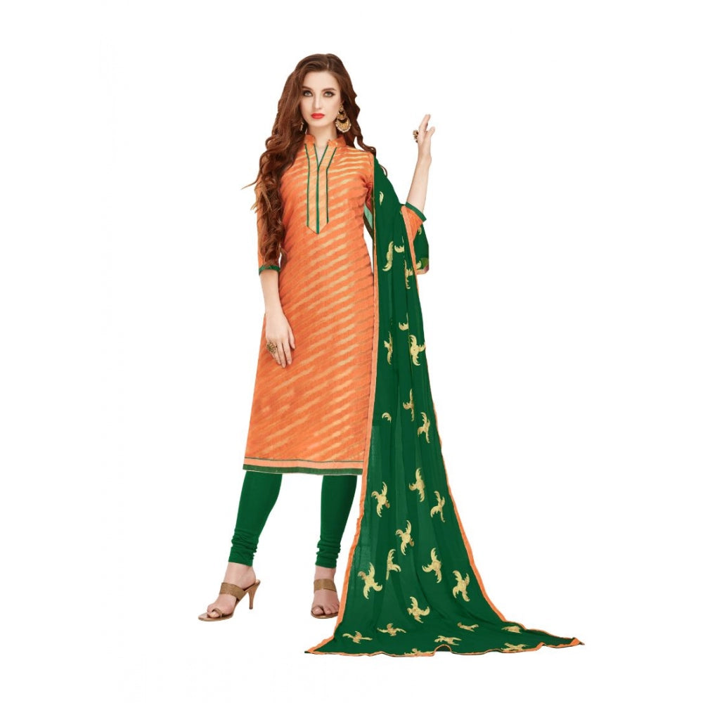 Wonderful Banarasi Jacquard Unstitched Salwar Suit Dress Material With Dupatta