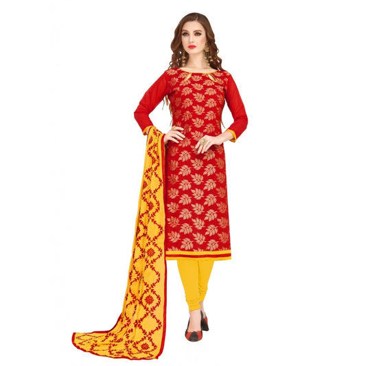 Wonderful Banarasi Jacquard Unstitched Salwar Suit Dress Material With Dupatta