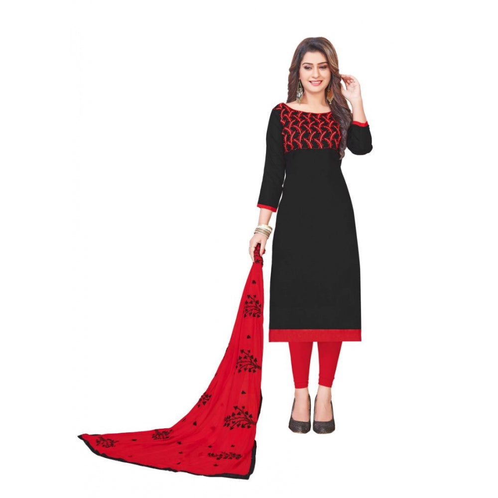 Wonderful Glaze Cotton Unstitched Salwar Suit Dress Material With Dupatta