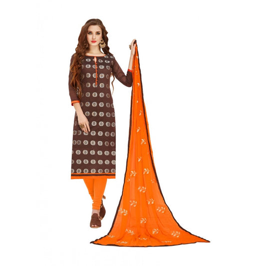 Wonderful Banarasi Jacquard Unstitched Salwar Suit Dress Material With Dupatta