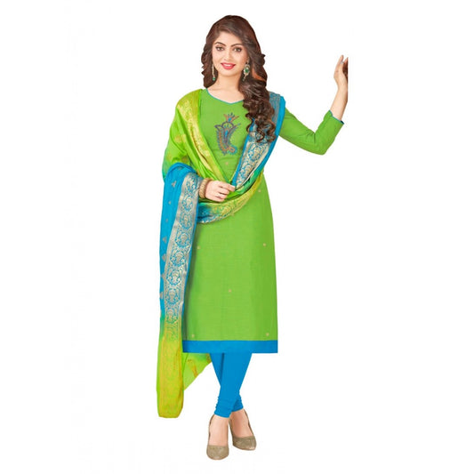 Graceful South Slub Cotton Unstitched Salwar Suit Dress Material With Dupatta