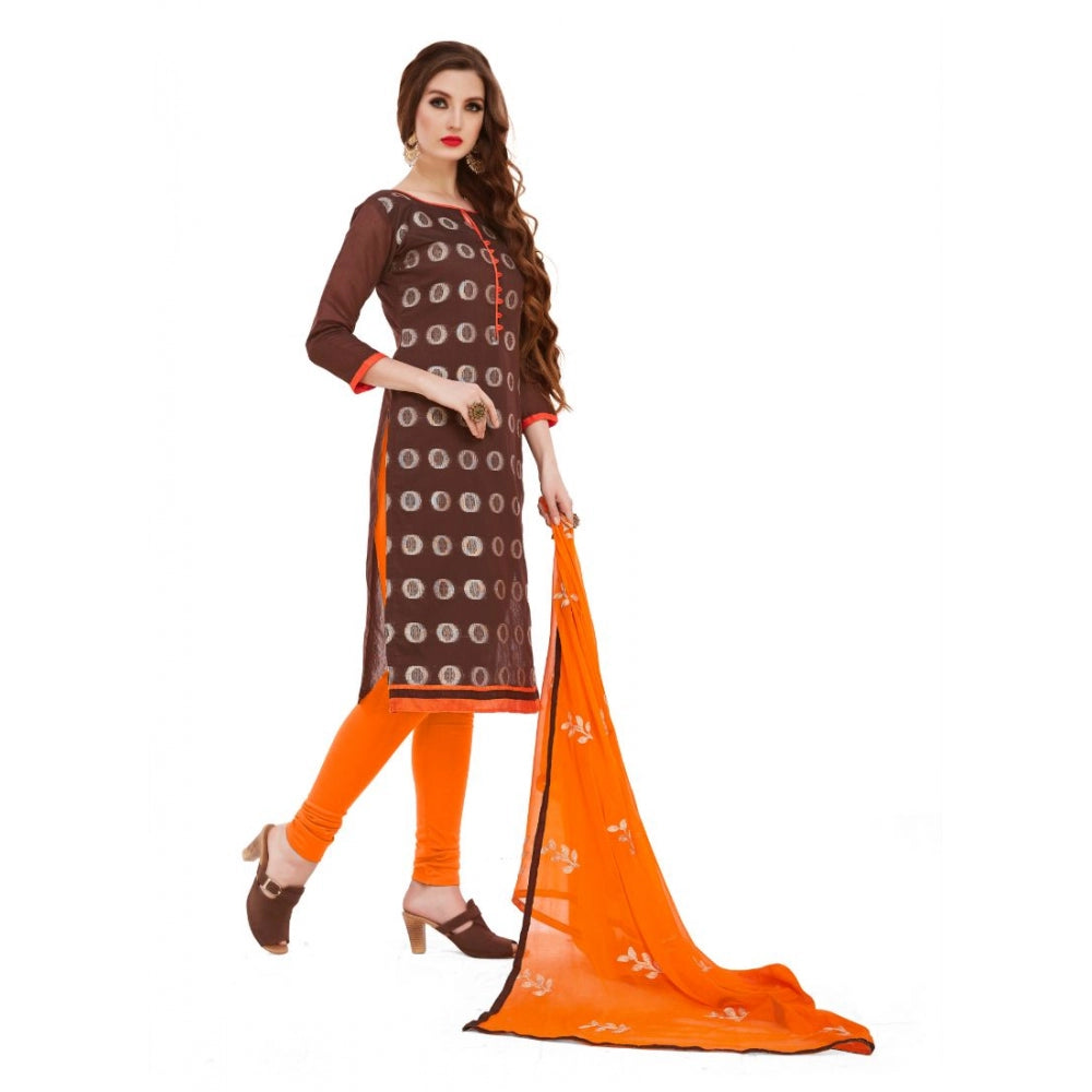 Wonderful Banarasi Jacquard Unstitched Salwar Suit Dress Material With Dupatta