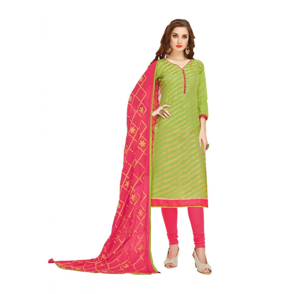 Wonderful Banarasi Jacquard Unstitched Salwar Suit Dress Material With Dupatta