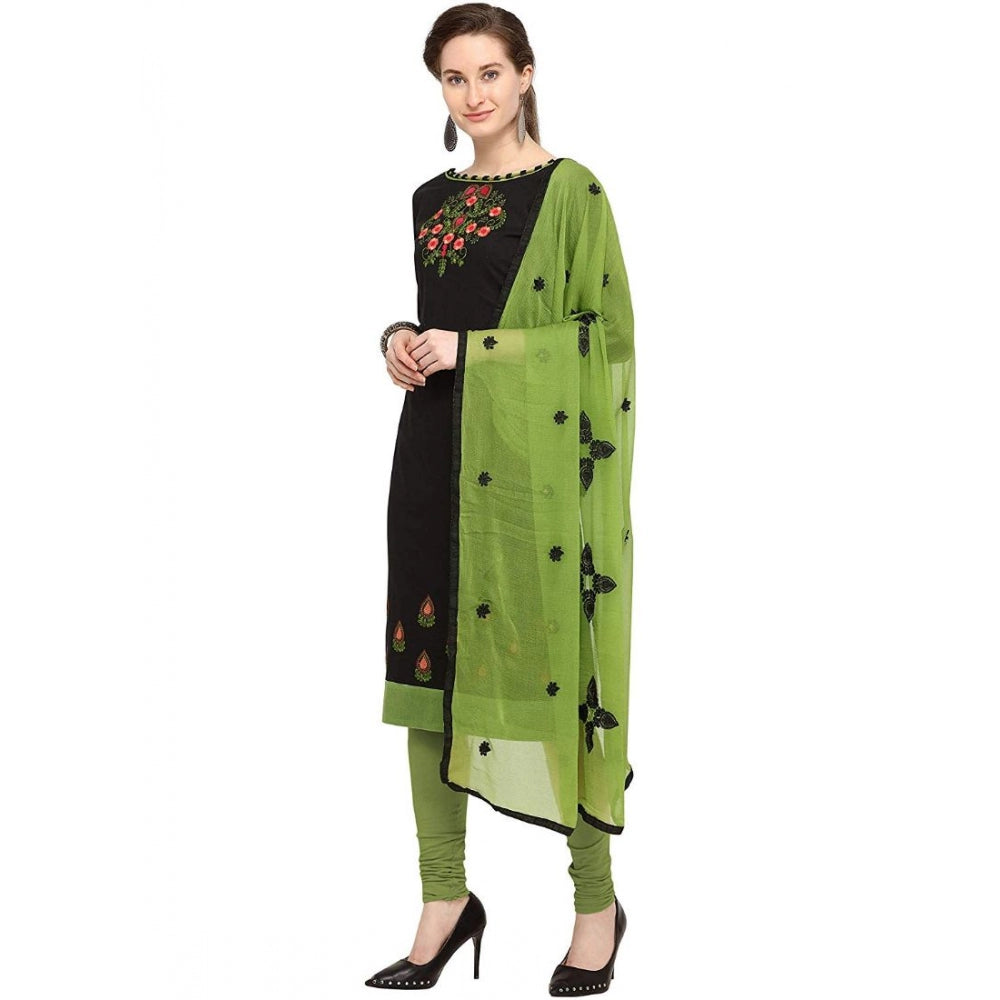 Pretty Slub Cotton Unstitched Salwar Suit Dress Material With Dupatta