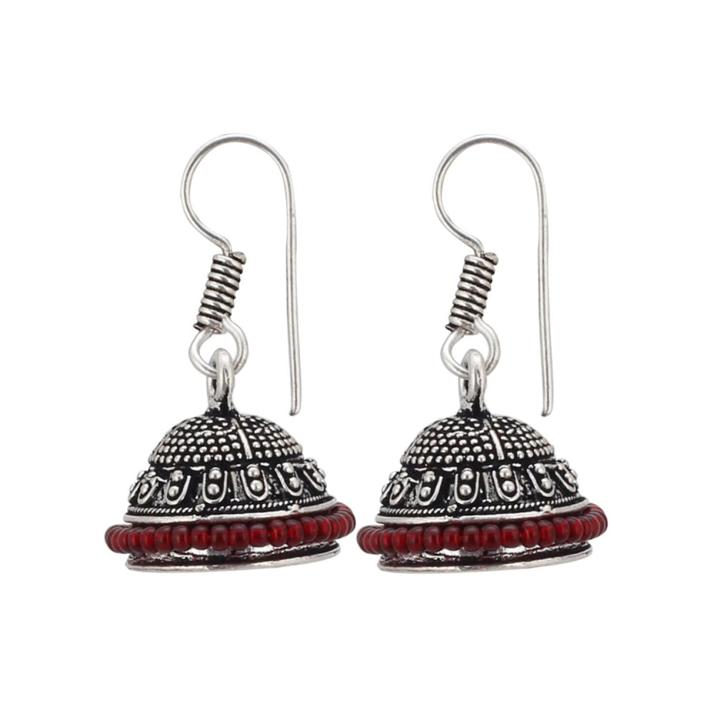 Elite Alloy Hook Dangler Hanging Silver Plated Earrings