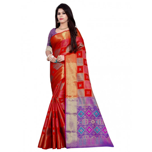 Wonderful Banarasi Silk Saree With Blouse piece