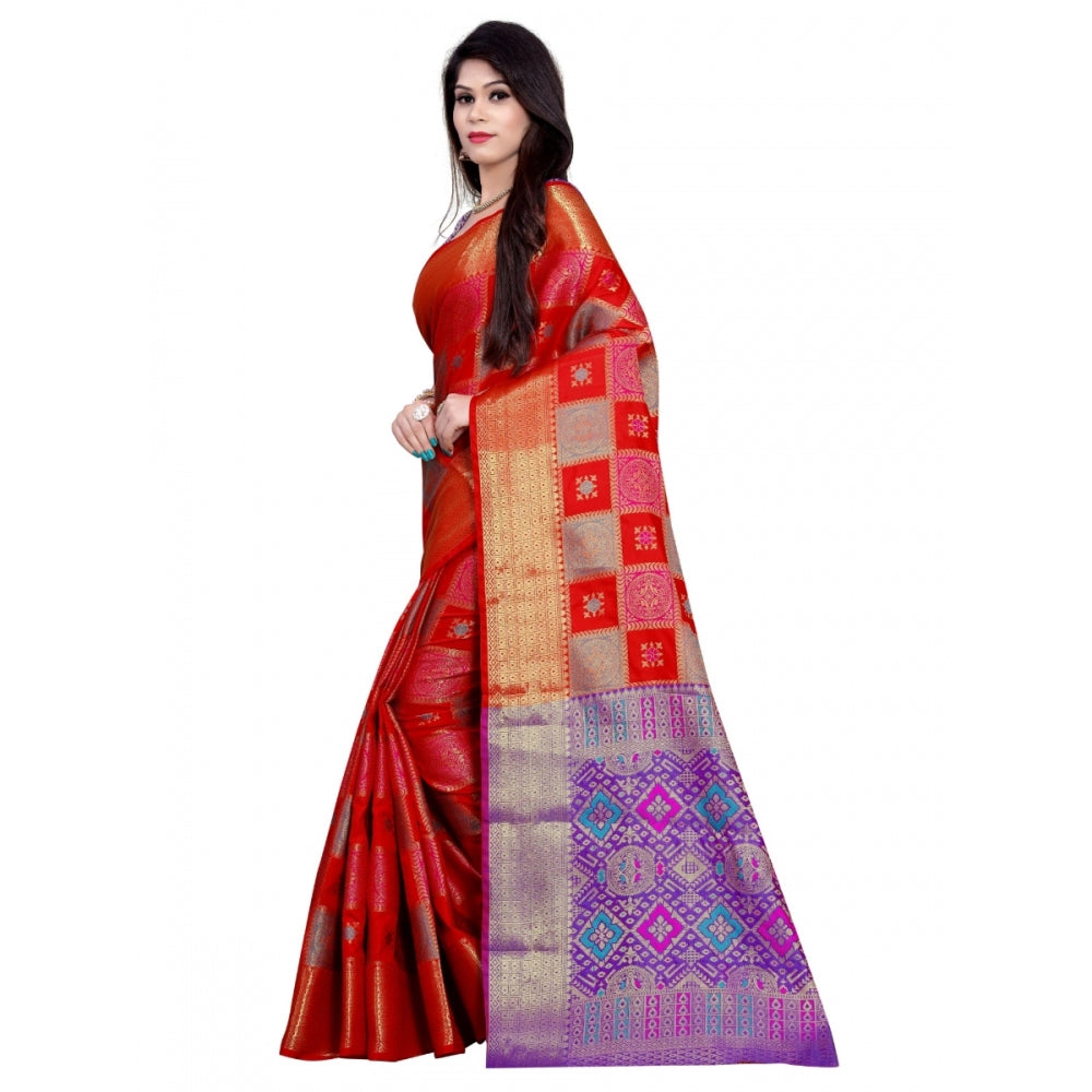 Wonderful Banarasi Silk Saree With Blouse piece