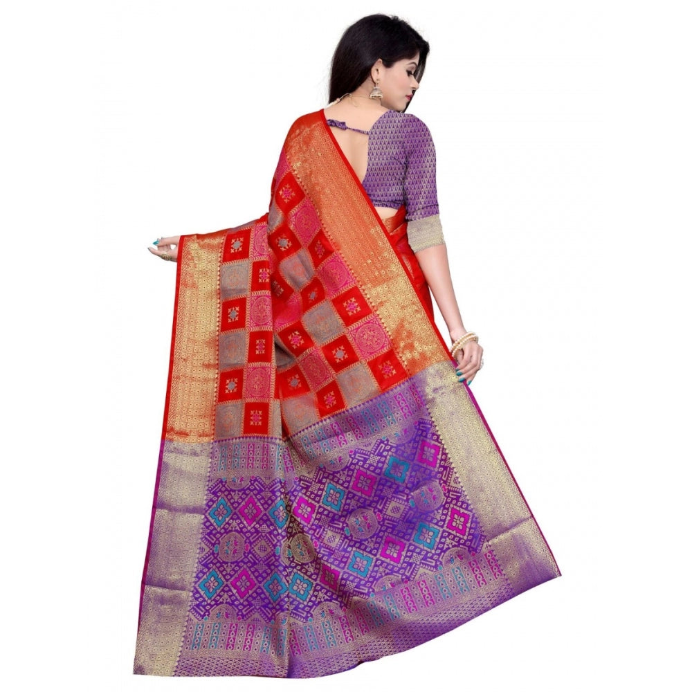 Wonderful Banarasi Silk Saree With Blouse piece