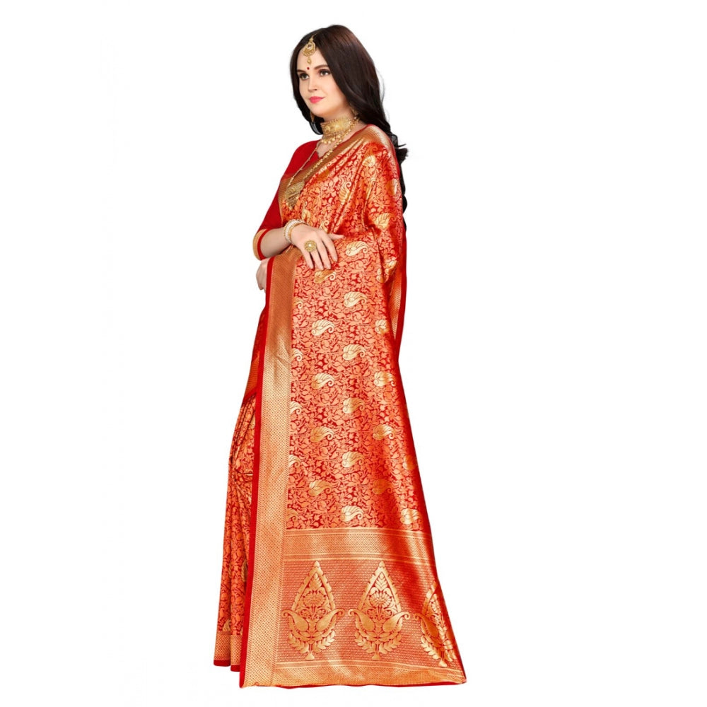 Trendy Banarasi silk Saree with Blouse piece