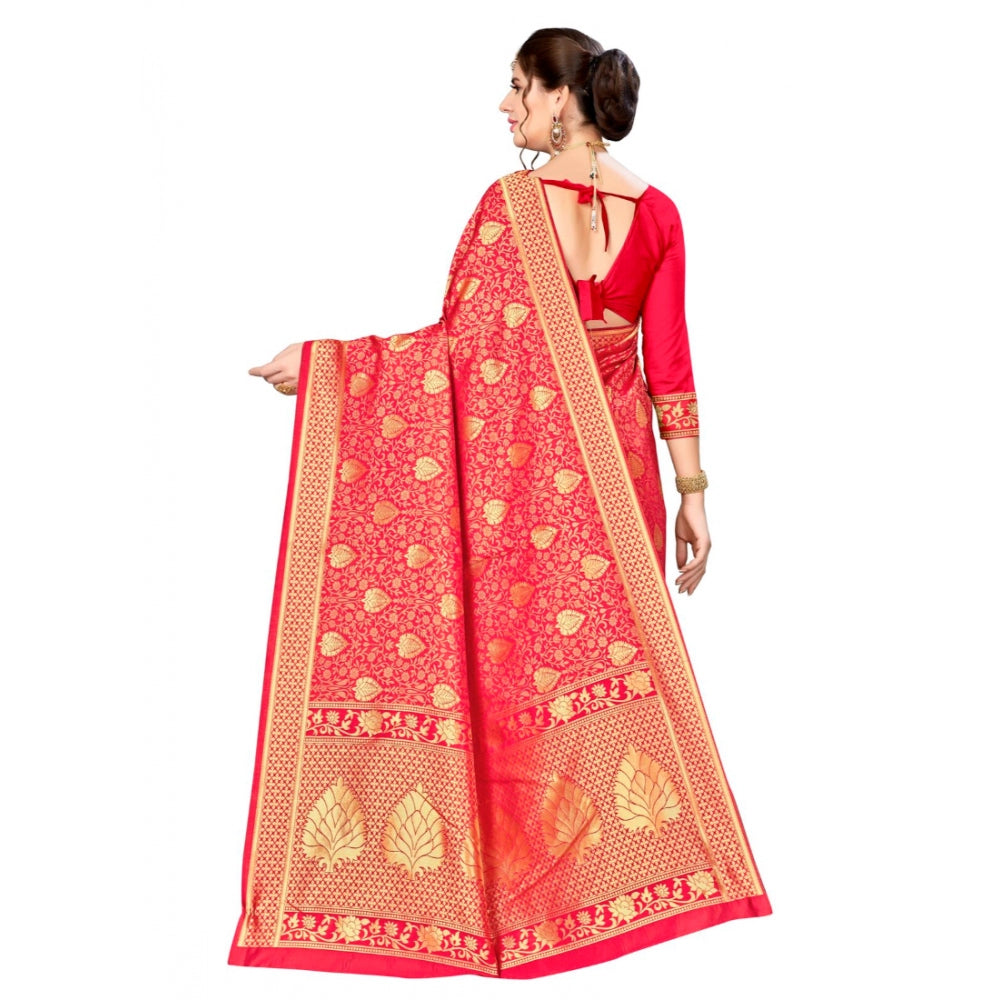 Trendy Banarasi silk Saree with Blouse piece