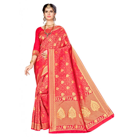 Trendy Banarasi silk Saree with Blouse piece