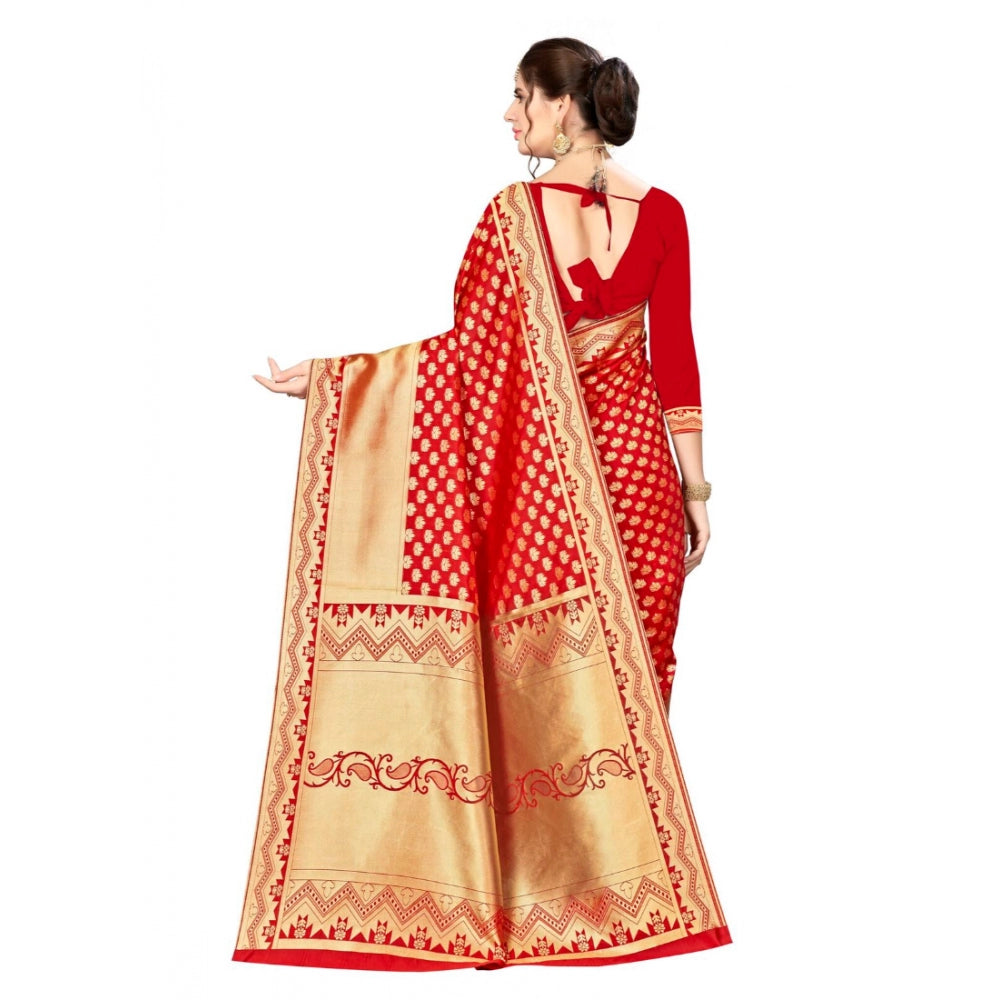 Trendy Banarasi silk Saree with Blouse piece