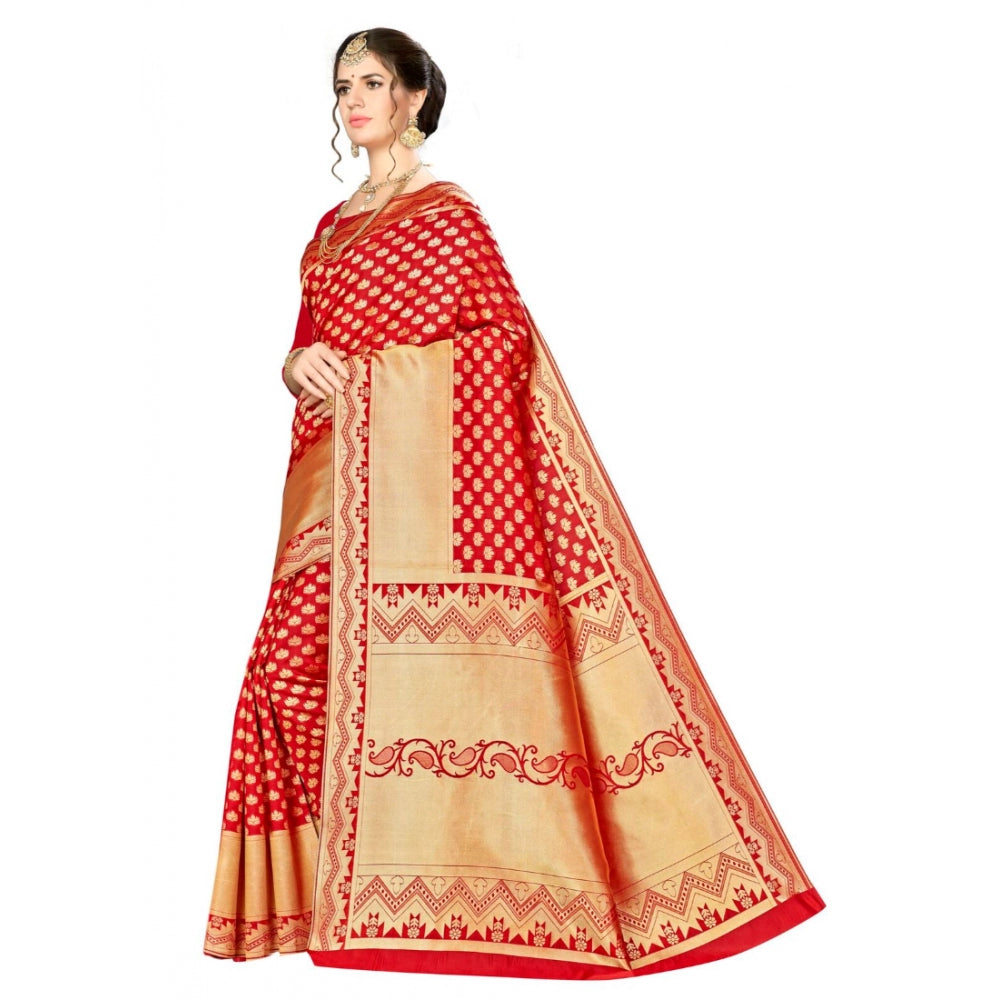 Trendy Banarasi silk Saree with Blouse piece