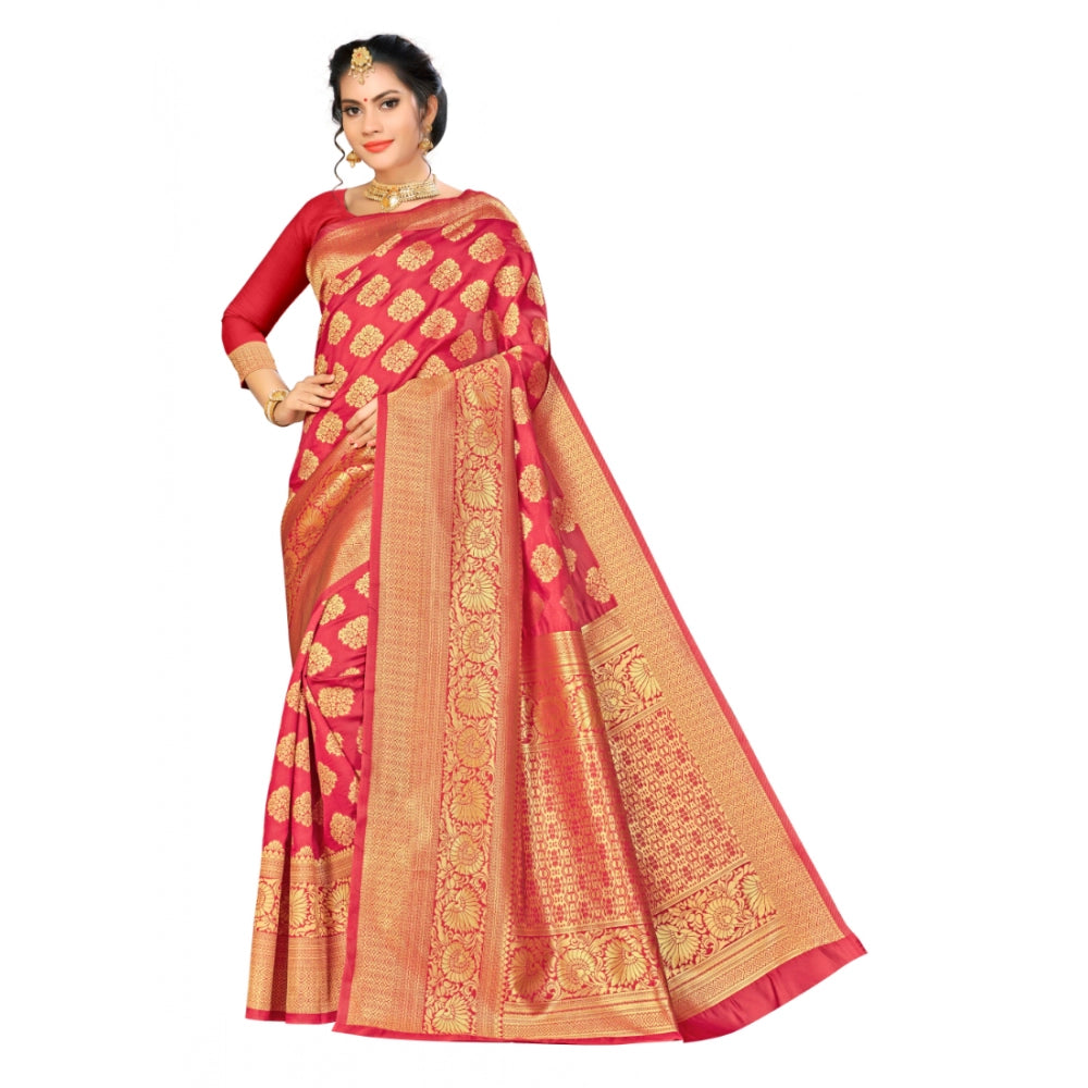 Trendy Banarasi silk Saree with Blouse piece