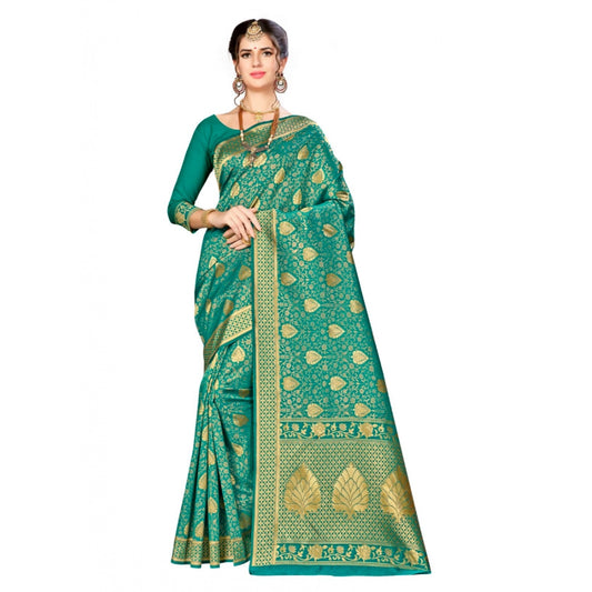 Trendy Banarasi silk Saree with Blouse piece