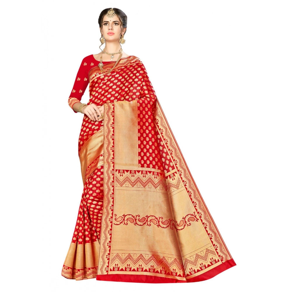 Trendy Banarasi silk Saree with Blouse piece