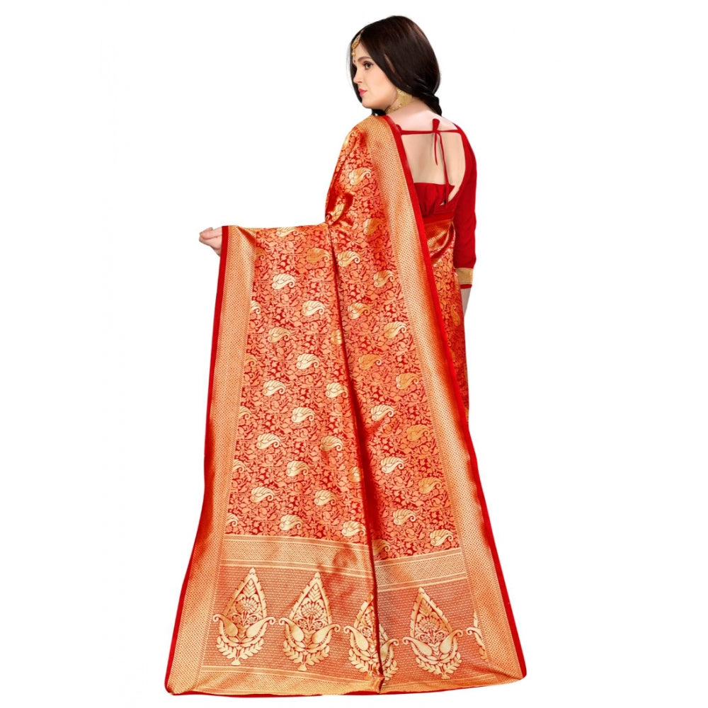 Trendy Banarasi silk Saree with Blouse piece