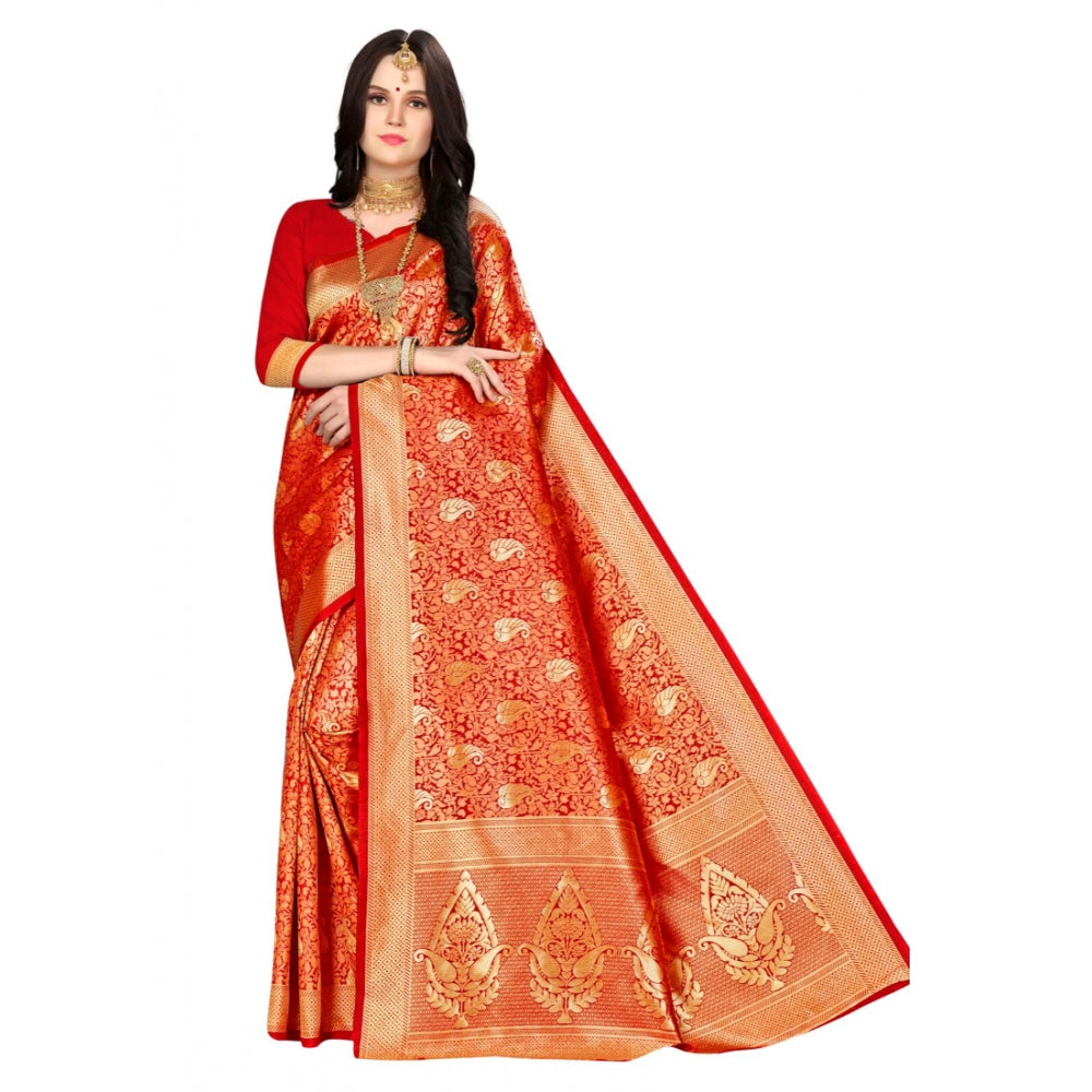 Trendy Banarasi silk Saree with Blouse piece