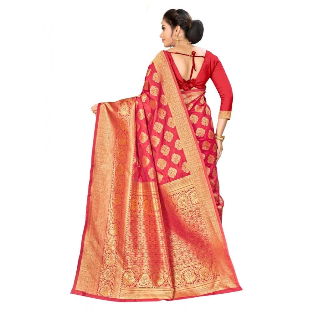 Trendy Banarasi silk Saree with Blouse piece