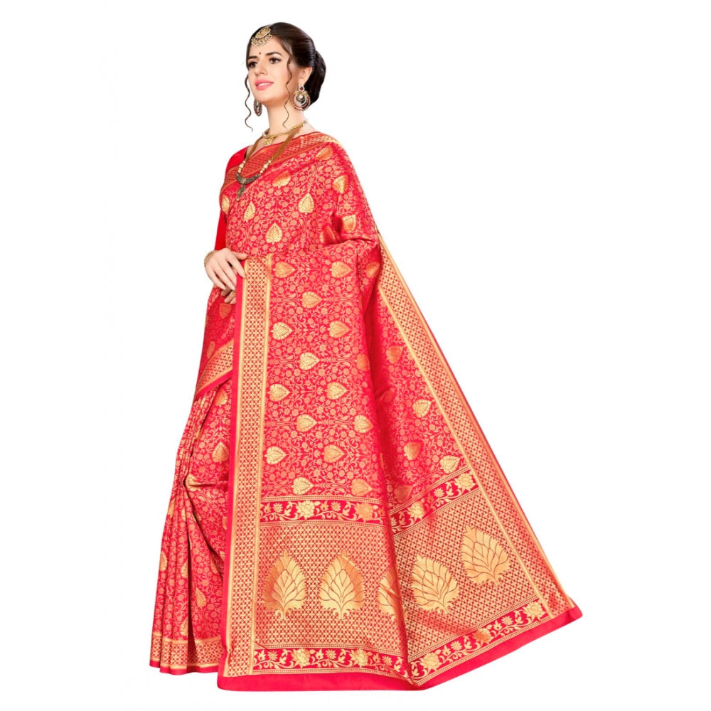 Trendy Banarasi silk Saree with Blouse piece