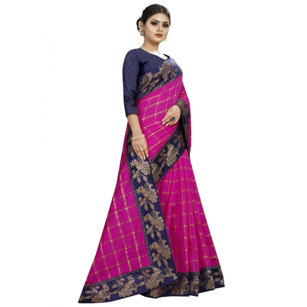 Trendy Panetar Silk Saree with Blouse piece