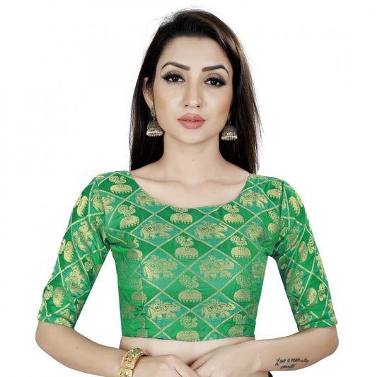 Wonderful Brocade Inner Cotton Full Stitched Padded Blouse