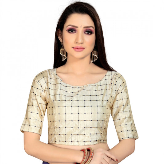 Wonderful Brocade Inner Cotton Full Stitched Padded Blouse