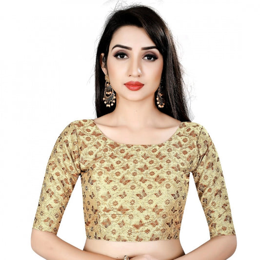 Wonderful Brocade Inner Cotton Full Stitched Padded Blouse