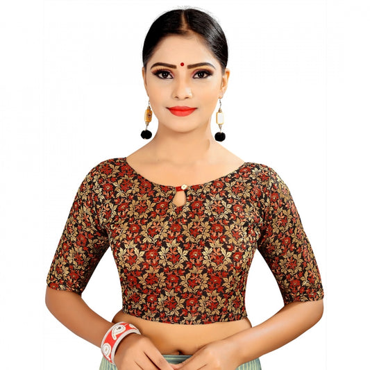 Wonderful Brocade Inner Cotton Full Stitched Padded Blouse