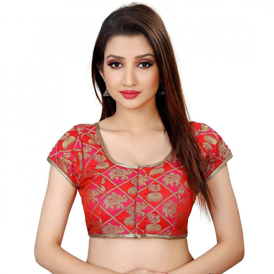 Wonderful Brocade Inner Cotton Full Stitched Padded Blouse