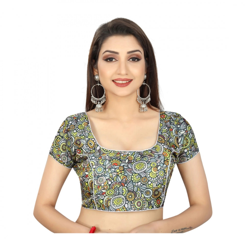 Wonderful Satin Silk Inner Cotton Full Stitched Padded Blouse