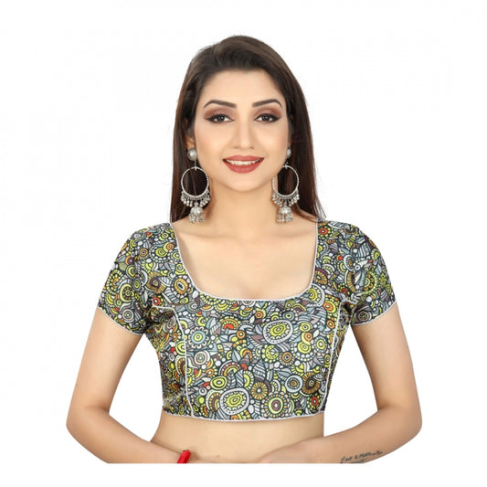 Wonderful Satin Silk Inner Cotton Full Stitched Padded Blouse