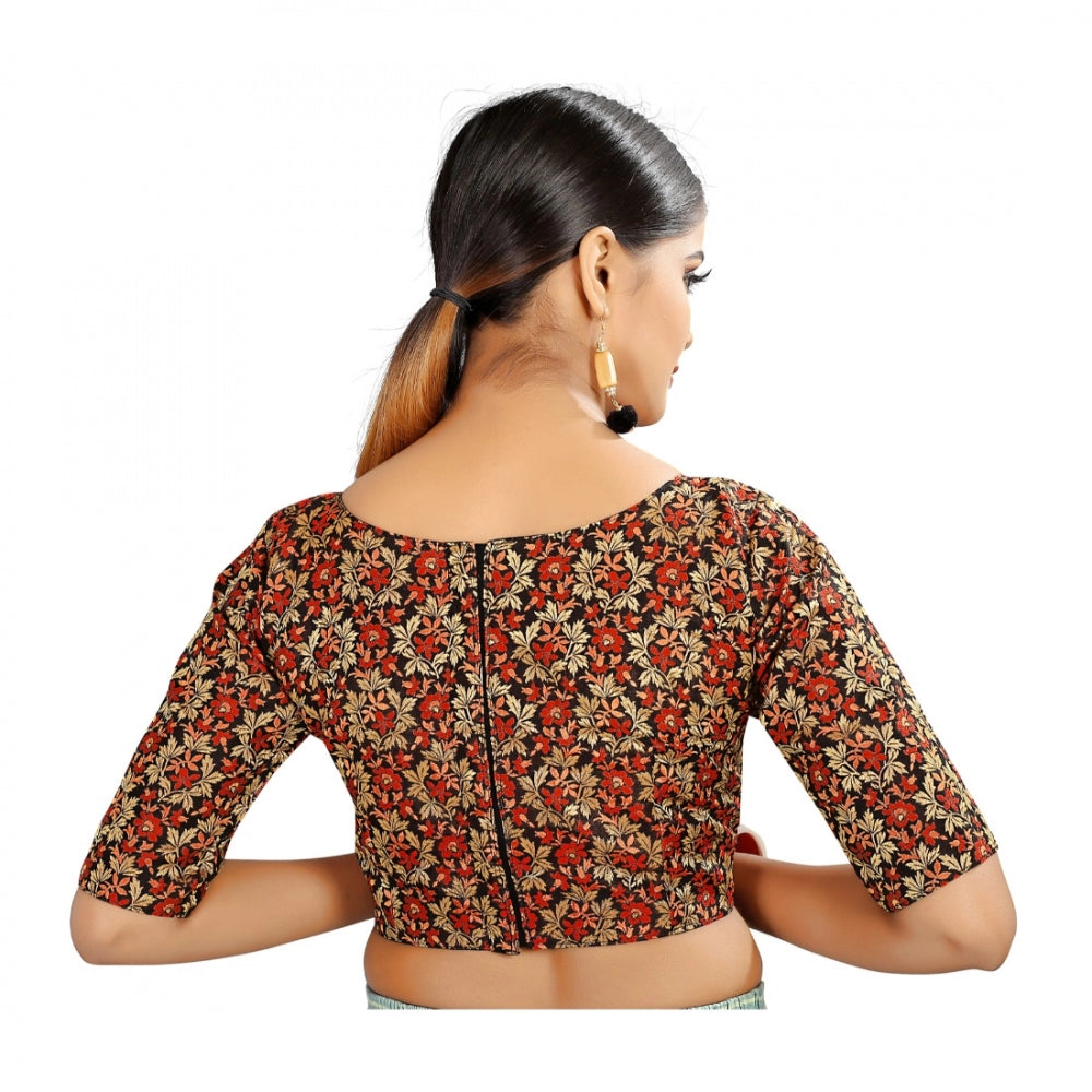 Wonderful Brocade Inner Cotton Full Stitched Padded Blouse