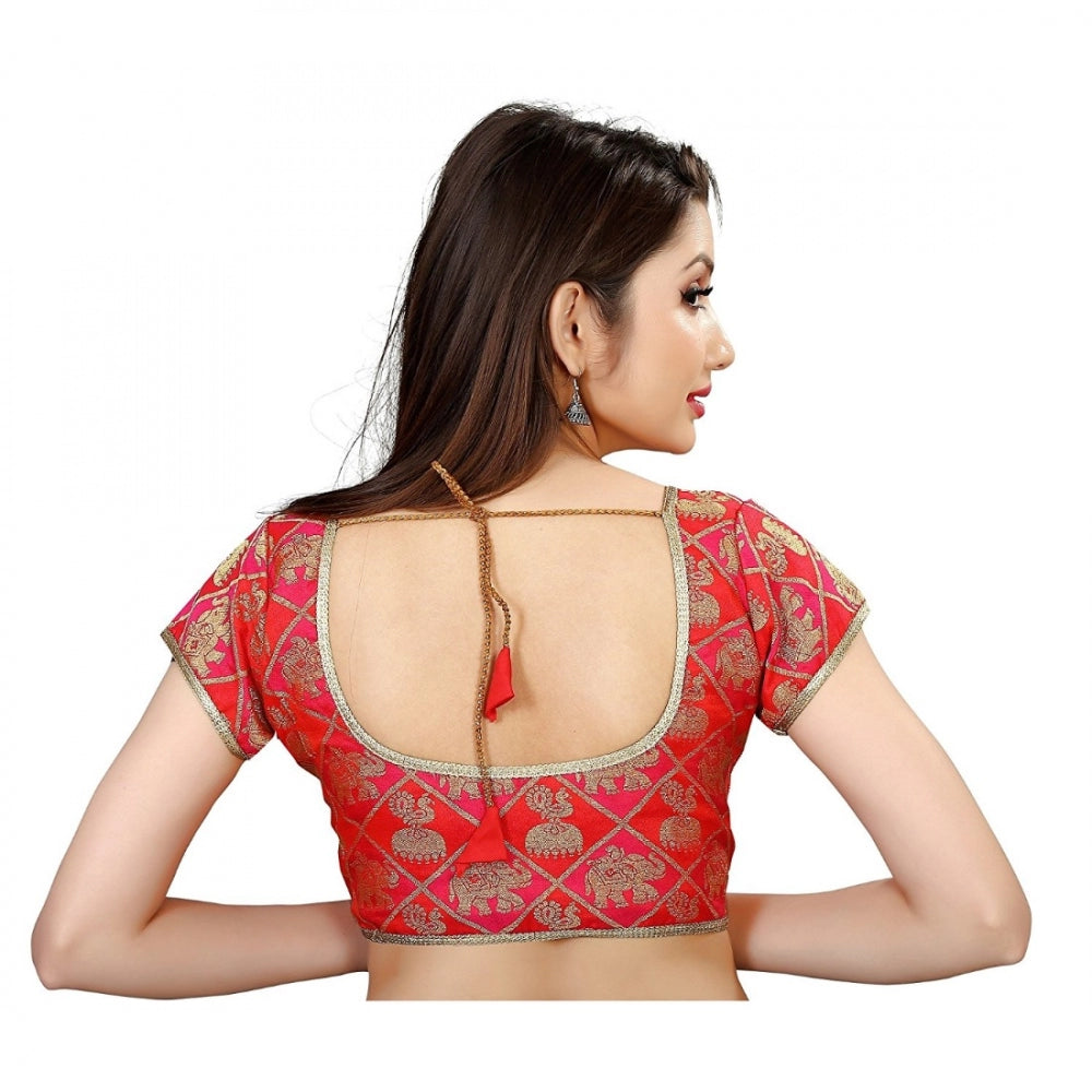 Wonderful Brocade Inner Cotton Full Stitched Padded Blouse