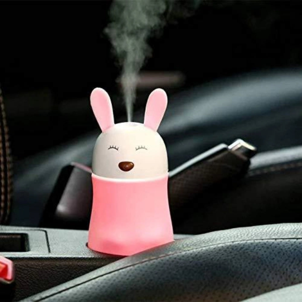 Stylish Lovely Rabbit Air Humidifier Usb Aroma Diffuse With Led Lamp