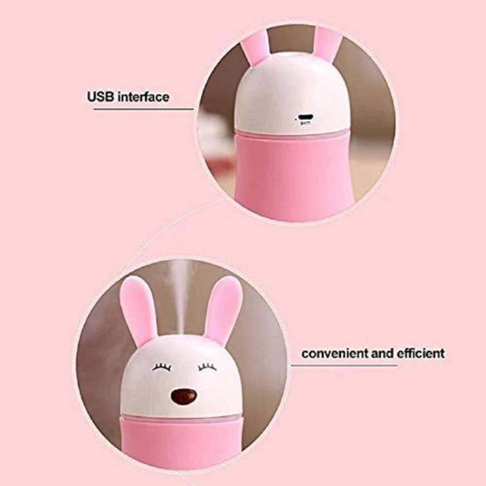 Stylish Lovely Rabbit Air Humidifier Usb Aroma Diffuse With Led Lamp