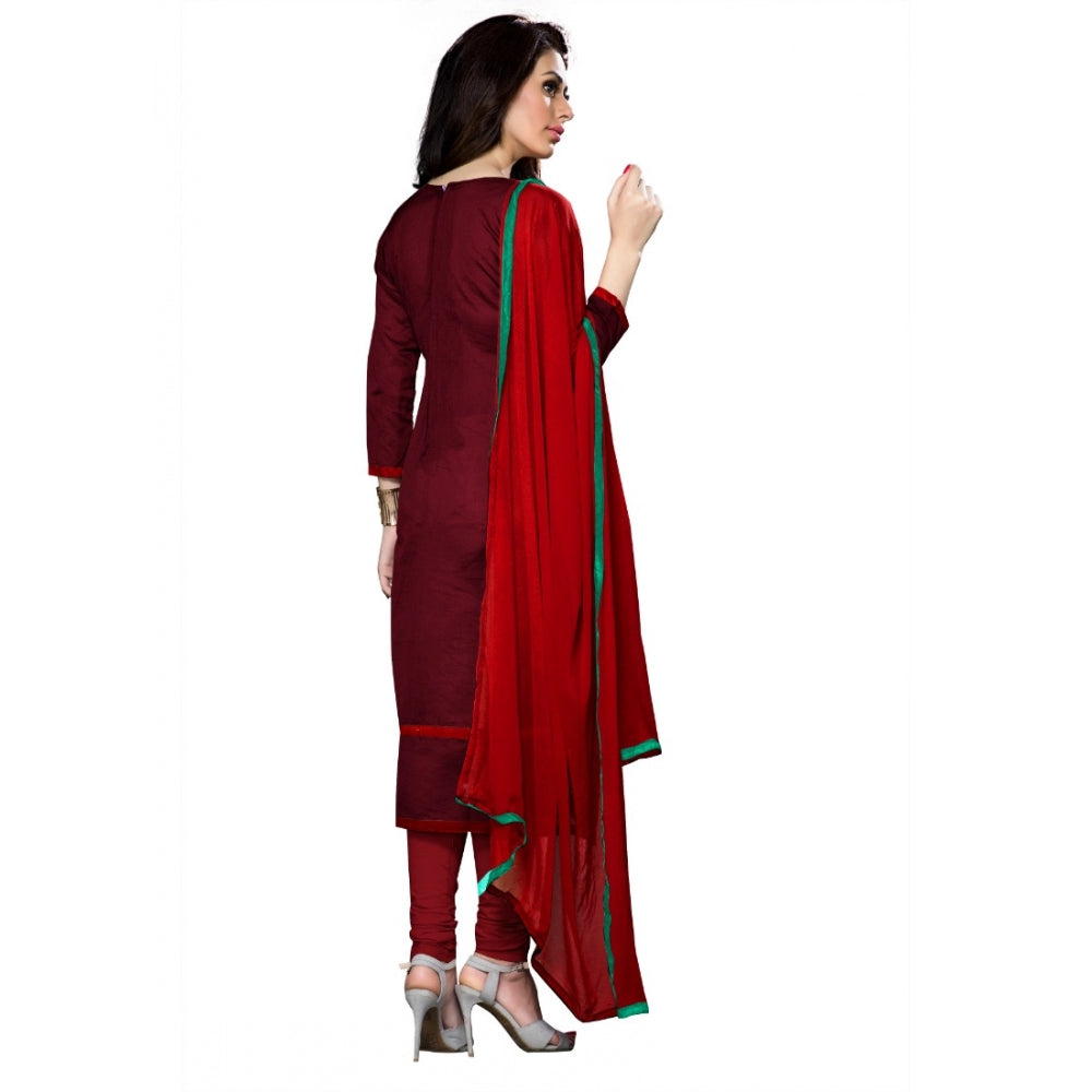 Attractive Cotton Unstitched Salwar Suit Dress Material With Dupatta