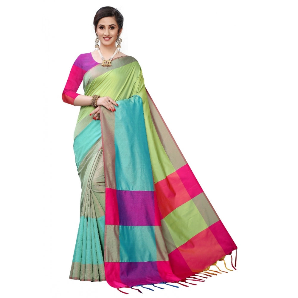 Stunning Woven Sana Silk Saree