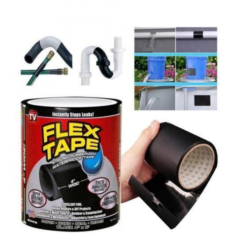 Alluring Pack Of 2 Strong Rubberized Waterproof Flex Tape Instantly Stops