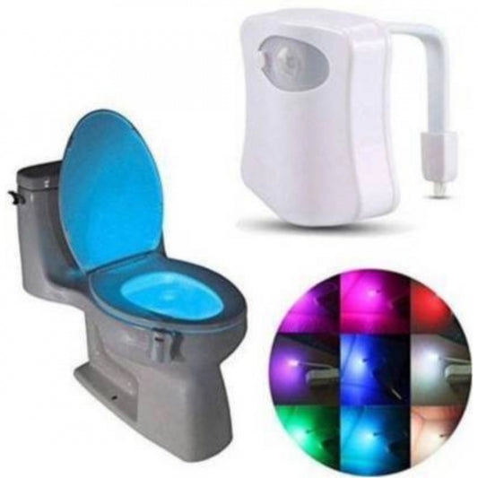 Stylish LED Light Sensor Motion Activated Glow Bowl Light Up Sensing Toilet Seat Night Lightning Bowl