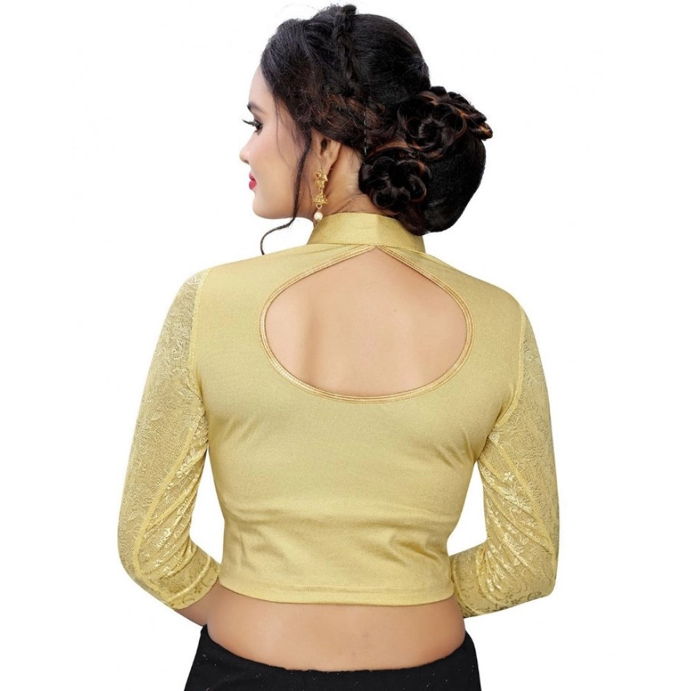 Trendy Stretchable Readymade Blouse Cotton Lycra