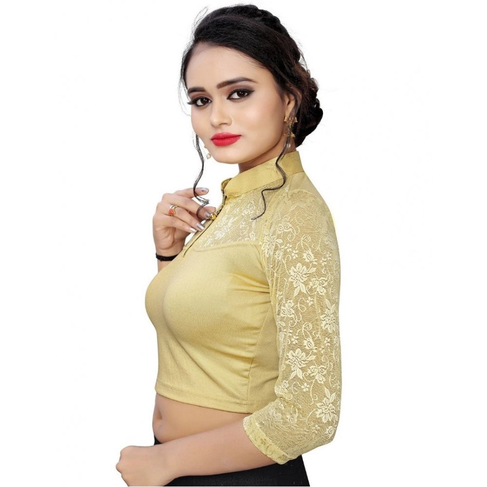 Trendy Stretchable Readymade Blouse Cotton Lycra