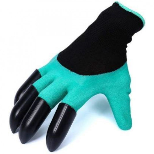 Sensational Pack Of 2 Heavy Duty Garden Farming Gloves Washable With Right Hand Fingertips Claws